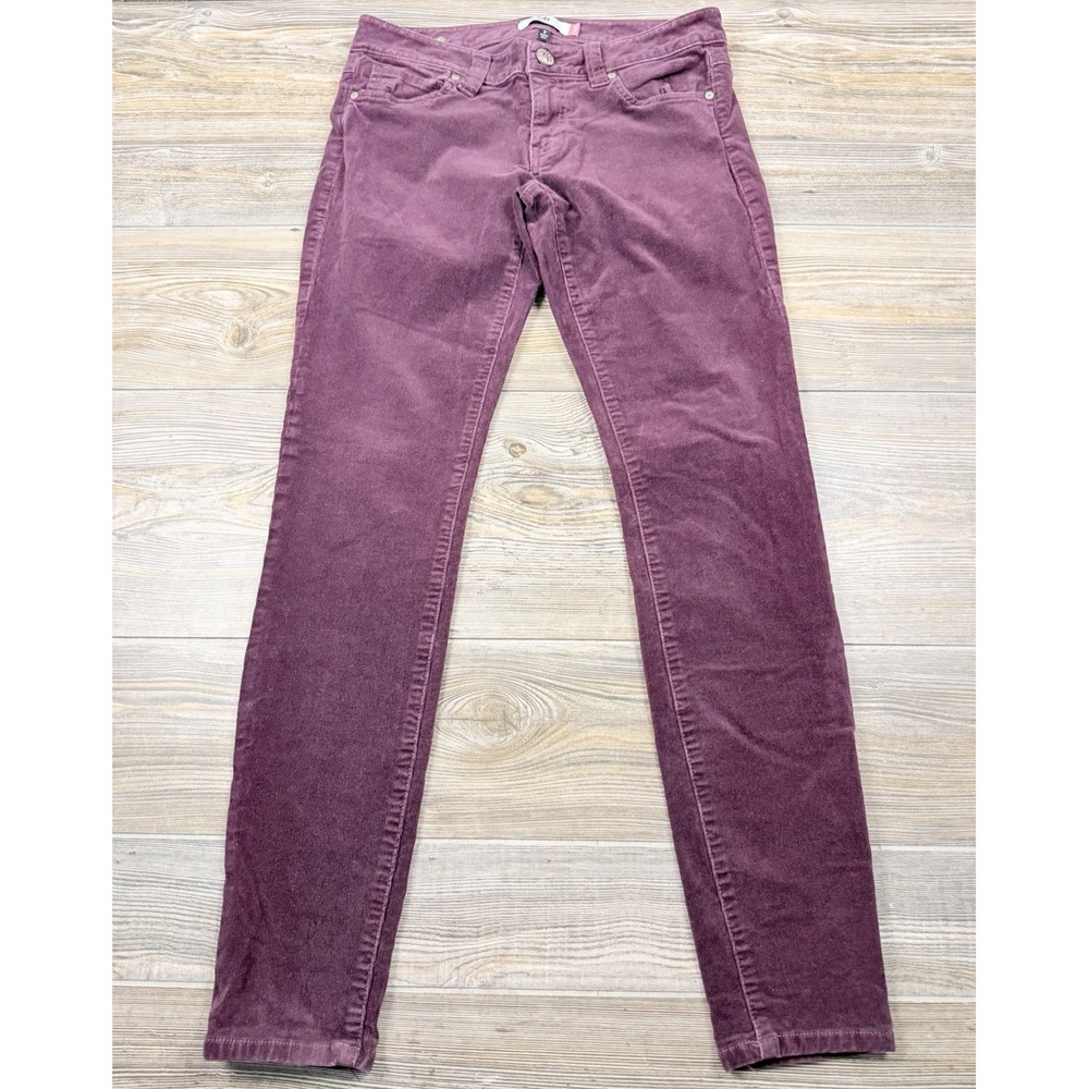 CAbi Burgundy Skinny Corduroy Jeans Pants Womens 6 Cords Stretch Academia Autumn